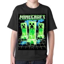 Camiseta-camisa Minecraft jogo gamer T-shirt Blusa infantil e adulto Blusa unissex 100% Algodão em dtf Camiseta-camisa Minecraft jogo gamer T-shirt Blusa infantil e adulto Blusa unissex 100% Algodão em dtf