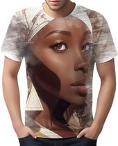 Camiseta Camisa Mulher Africanas Raizes Beleza Negra 1