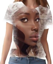 Camiseta Camisa Mulher Africanas Raizes Beleza Negra 3