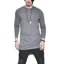 Camiseta camisa oversized longline masculina ny kings top
