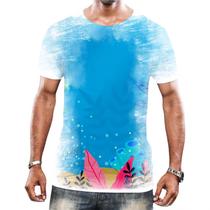 Camiseta Camisa Paisagem Fundo do Mar Peixes Animais HD 8 Camiseta Camisa Paisagem Fundo do Mar Peixes Animais HD 8