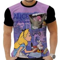 Camiseta Camisa Personalizada Alice No Pais das Maravilhas 3 Camiseta Camisa Personalizada Alice No Pais das Maravilhas 3