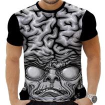 Camiseta Camisa Personalizada Alien Rock Derretendo Espaço 3
