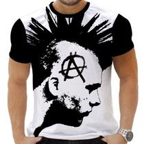Camiseta Camisa Personalizada Anarquia Punk Rock Hd 3 Camiseta Camisa Personalizada Anarquia Punk Rock Hd 3