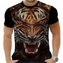 Camiseta Camisa Personalizada Animais Tigre 6_x000D_