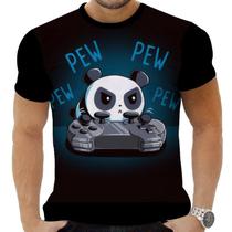 Camiseta Camisa Personalizada Animal Panda Urso Óculos 3_x000D_