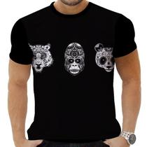 Camiseta Camisa Personalizada Animal Panda Urso Óculos 5 Camiseta Camisa Personalizada Animal Panda Urso Óculos 5