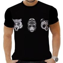 Camiseta Camisa Personalizada Animal Panda Urso Óculos 5_x000D_