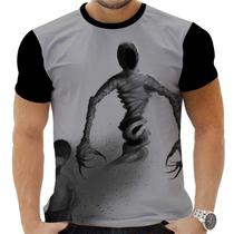 Camiseta Camisa Personalizada Anime Aijin Azul Espada Clássico 04