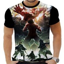 Camiseta Camisa Personalizada Anime Ataque dos Titãs 08