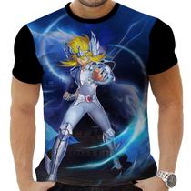 Camiseta Camisa Personalizada Anime Cavaleiros do Zodíaco 29 Camiseta Camisa Personalizada Anime Cavaleiros do Zodíaco 29