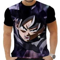 Camiseta Camisa Personalizada Anime Clássico Dragon Ball Goku Black 08_x000D_