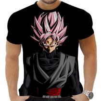 Camiseta Camisa Personalizada Anime Clássico Dragon Ball Goku Black 13_x000D_