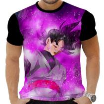 Camiseta Camisa Personalizada Anime Clássico Dragon Ball Goku Black 17 Camiseta Camisa Personalizada Anime Clássico Dragon Ball Goku Black 17