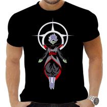 Camiseta Camisa Personalizada Anime Clássico Dragon Ball Goku Black 18_x000D_