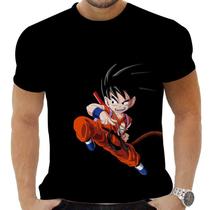 Camiseta Camisa Personalizada Anime Clássico Dragon Ball Goku Super Saiyajin 07_x000D_
