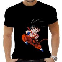 Camiseta Camisa Personalizada Anime Clássico Dragon Ball Goku Super Saiyajin 07