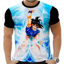 Camiseta Camisa Personalizada Anime Clássico Dragon Ball Goku Super Saiyajin 08_x000D_