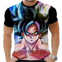Camiseta Camisa Personalizada Anime Clássico Dragon Ball Goku Super Saiyajin 18_x000D_