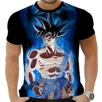 Camiseta Camisa Personalizada Anime Clássico Dragon Ball Goku Super Saiyajin 19_x000D_