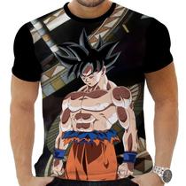 Camiseta Camisa Personalizada Anime Clássico Dragon Ball Goku Super Saiyajin 20_x000D_