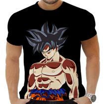 Camiseta Camisa Personalizada Anime Clássico Dragon Ball Goku Super Saiyajin 21_x000D_