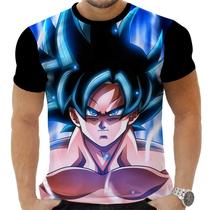 Camiseta Camisa Personalizada Anime Clássico Dragon Ball Goku Super Saiyajin 22_x000D_