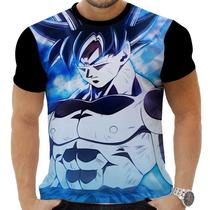 Camiseta Camisa Personalizada Anime Clássico Dragon Ball Goku Super Saiyajin 23_x000D_