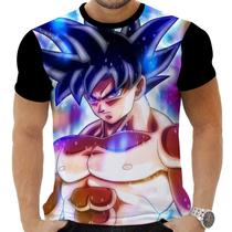 Camiseta Camisa Personalizada Anime Clássico Dragon Ball Goku Super Saiyajin 25_x000D_