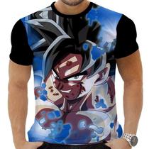 Camiseta Camisa Personalizada Anime Clássico Dragon Ball Goku Super Saiyajin 26_x000D_