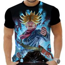 Camiseta Camisa Personalizada Anime Clássico Dragon Ball Trunks 01_x000D_