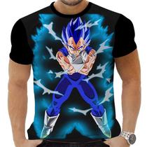 Camiseta Camisa Personalizada Anime Clássico Dragon Ball Vegeta 03