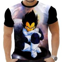 Camiseta Camisa Personalizada Anime Clássico Dragon Ball Vegeta 05