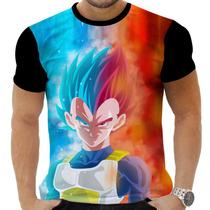 Camiseta Camisa Personalizada Anime Clássico Dragon Ball Vegeta 08