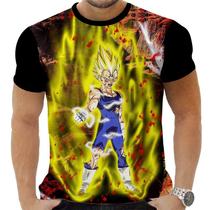 Camiseta Camisa Personalizada Anime Clássico Dragon Ball Vegeta 09