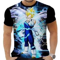 Camiseta Camisa Personalizada Anime Clássico Dragon Ball Vegeta 11