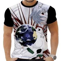 Camiseta Camisa Personalizada Anime Clássico Genesis Evangelion 01