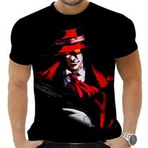 Camiseta Camisa Personalizada Anime Clássico Hellsing Vampiro 02_x000D_