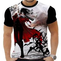 Camiseta Camisa Personalizada Anime Clássico Hellsing Vampiro 03