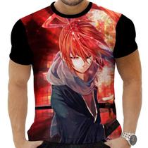 Camiseta Camisa Personalizada Anime Clássico Kenshin Samurai X 10 Camiseta Camisa Personalizada Anime Clássico Kenshin Samurai X 10
