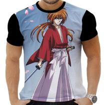 Camiseta Camisa Personalizada Anime Clássico Kenshin Samurai X 20 Camiseta Camisa Personalizada Anime Clássico Kenshin Samurai X 20