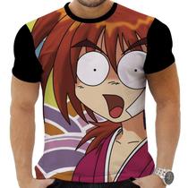 Camiseta Camisa Personalizada Anime Clássico Kenshin Samurai X 3 Camiseta Camisa Personalizada Anime Clássico Kenshin Samurai X 3