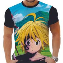 Camiseta Camisa Personalizada Anime Clássico Sete Pecados Capitais 03_x000D_