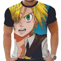 Camiseta Camisa Personalizada Anime Clássico Sete Pecados Capitais 06_x000D_