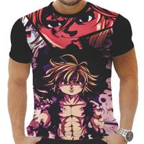 Camiseta Camisa Personalizada Anime Clássico Sete Pecados Capitais 10