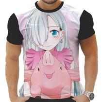Camiseta Camisa Personalizada Anime Clássico Sete Pecados Capitais 12 Camiseta Camisa Personalizada Anime Clássico Sete Pecados Capitais 12