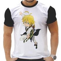 Camiseta Camisa Personalizada Anime Clássico Sete Pecados Capitais 13 Camiseta Camisa Personalizada Anime Clássico Sete Pecados Capitais 13