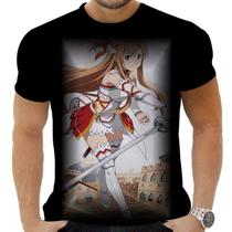 Camiseta Camisa Personalizada Anime Clássico Sword Art Online 02 Camiseta Camisa Personalizada Anime Clássico Sword Art Online 02