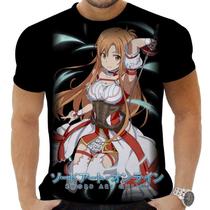 Camiseta Camisa Personalizada Anime Clássico Sword Art Online 04