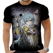 Camiseta Camisa Personalizada Anime Clássico Sword Art Online 06 Camiseta Camisa Personalizada Anime Clássico Sword Art Online 06